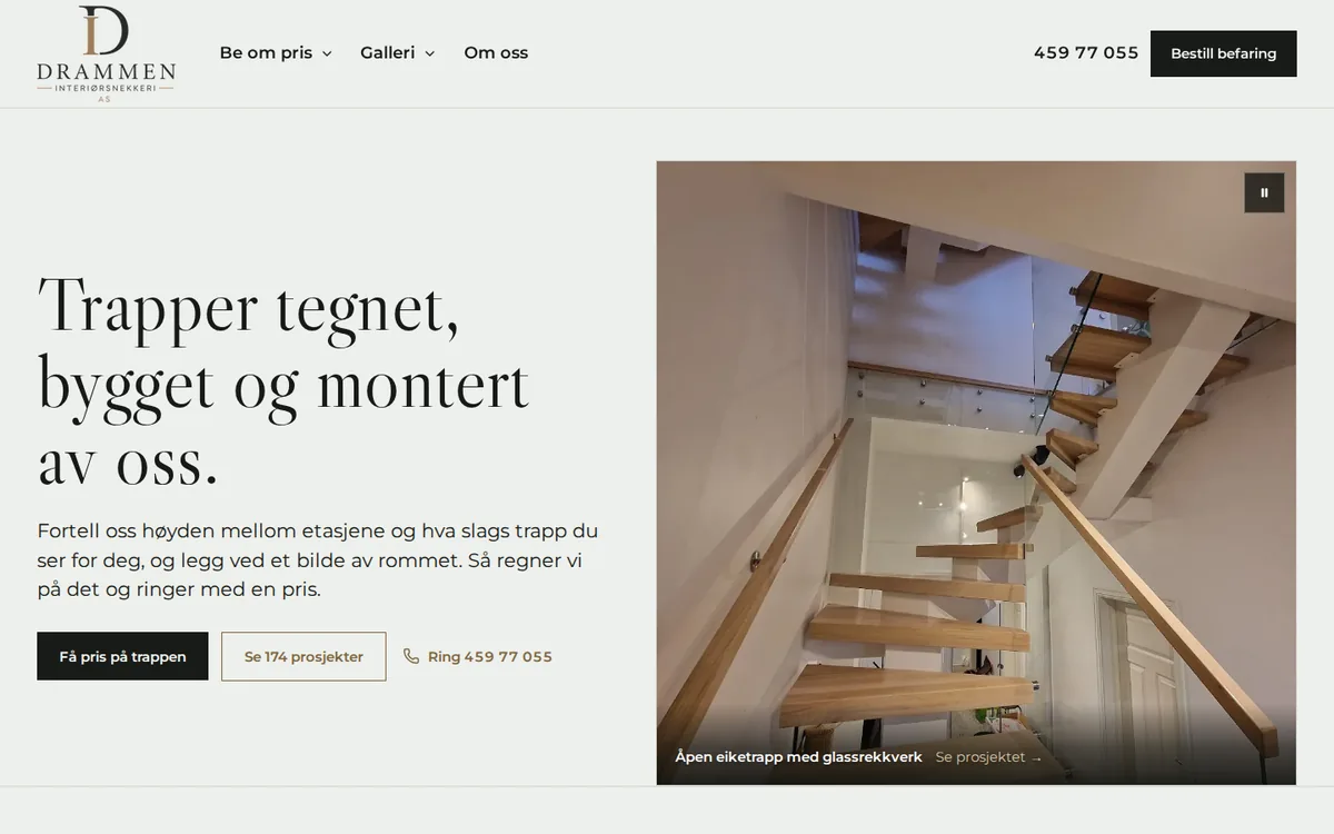 The Drammen Interiørsnekkeri website