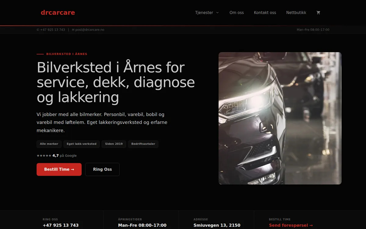 The drcarcare website