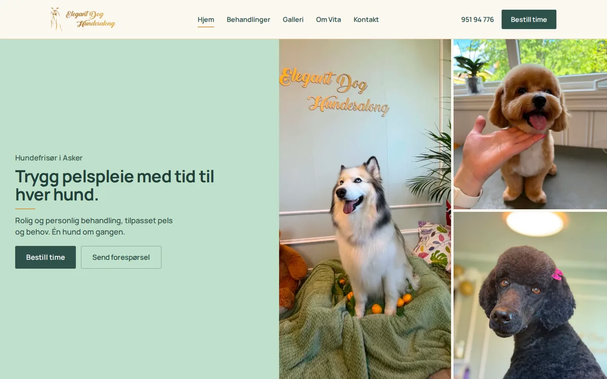 The Elegant Dog website