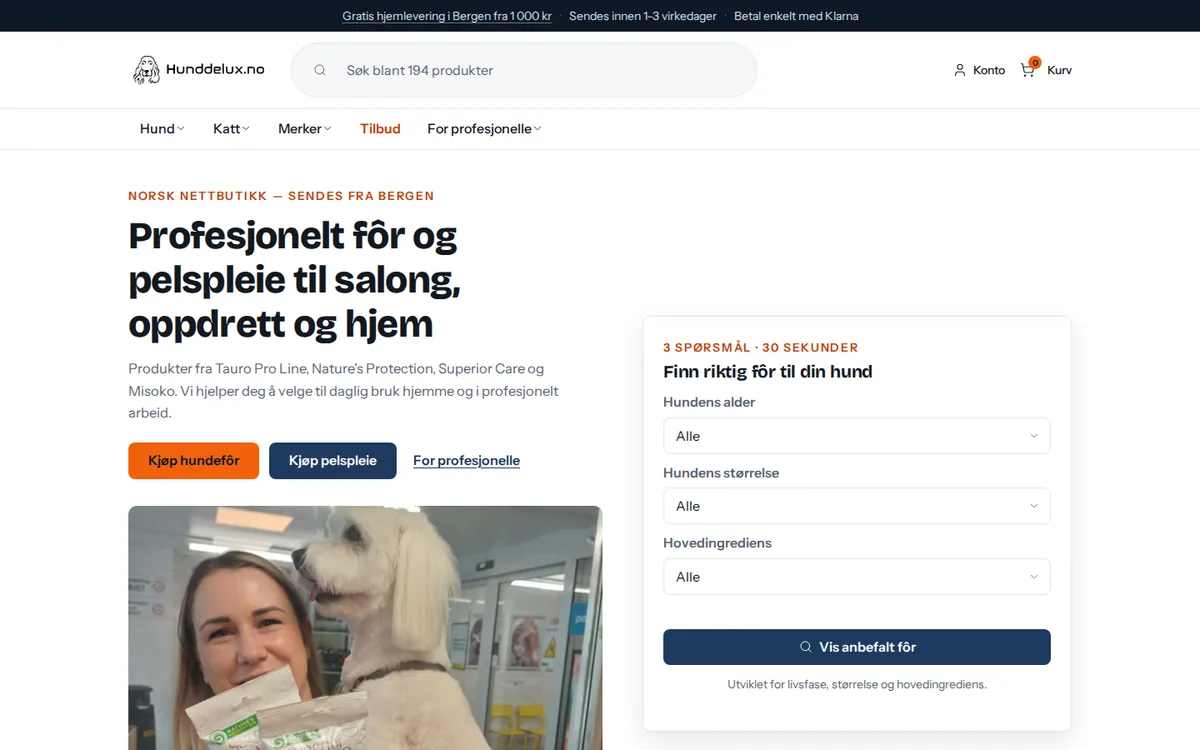The Hunddelux webshop