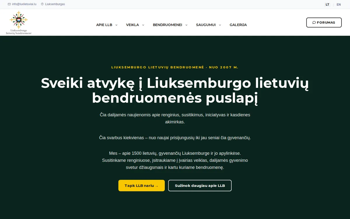 The Lietuva.lu website